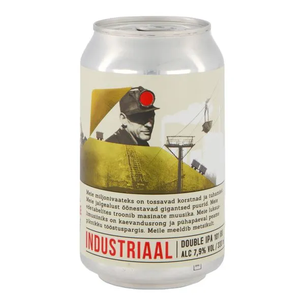 Industriaal hele õlu alk.7.9% vol 330ml Eesti