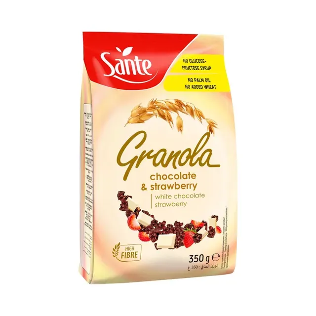 Röstitud müsli valge šokolaadi-maasika Granola, SANTE, 350 g