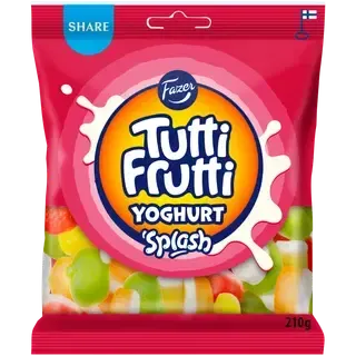 Yoghurt Splash kommikott, TUTTI FRUTTI, 210g