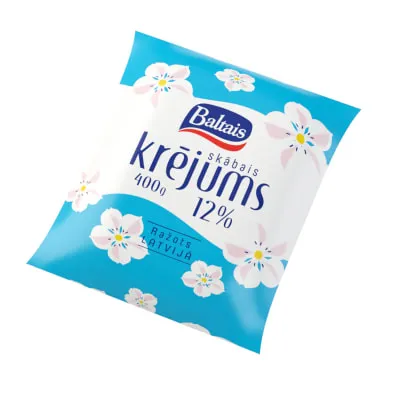 Hapukoor Baltais 12% 400g