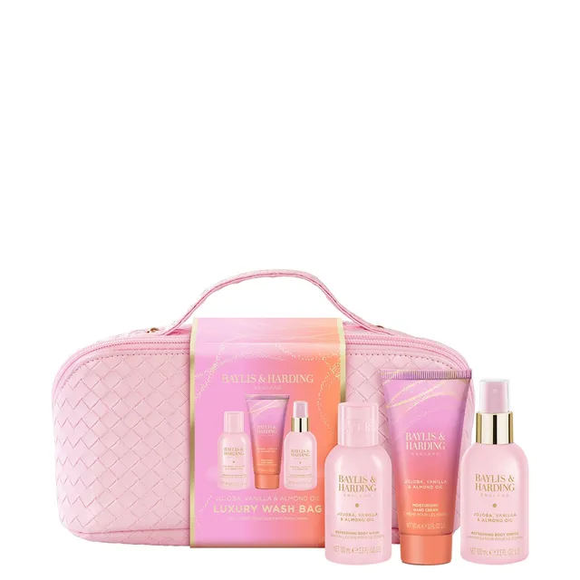 BAYLIS & HARDING Jojoba, Vanilla & Almond Oil Luxury Wash Bag komplekt