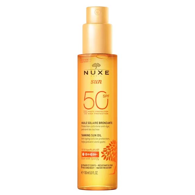 NUXE Sun Tanning Oil SPF50 (Face & Body) 150ml