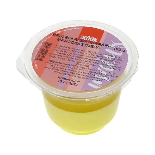 Brüleekreem banaani-mangokastmega, SELVERI KÖÖK, 160 g