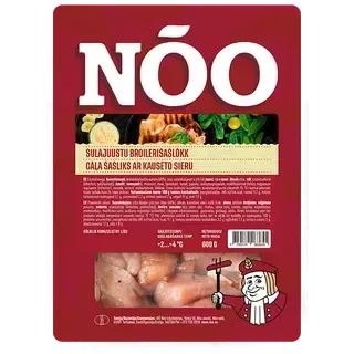 Nõo Sulajuustu broilerišašlõkk 600g