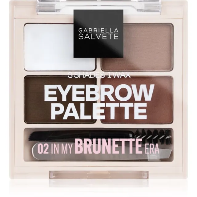 Gabriella Salvete Eyebrow Palette Täiuslik komplekt kulmudele varjund 02 In My Brunette Era 5.2 g
