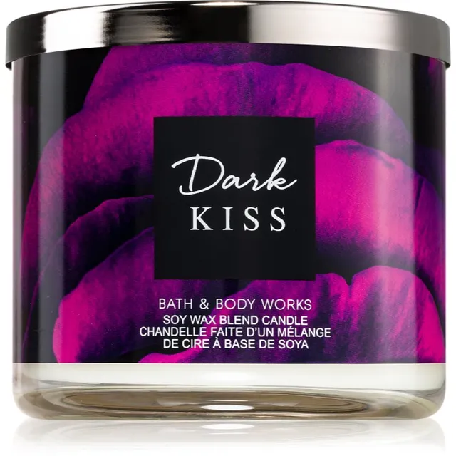 Bath & Body Works Dark Kiss lõhnaküünal 411 g