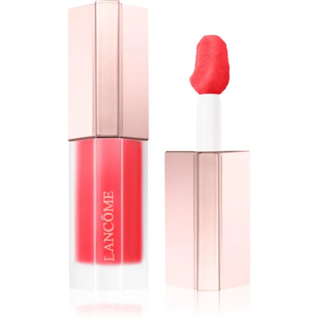 Lancôme Lip Idôle CuddleBlur™ Matte Velvet Lip Cream Siluv lehtmask mati efektiga varjund 24 Loungy Red 8.5 ml