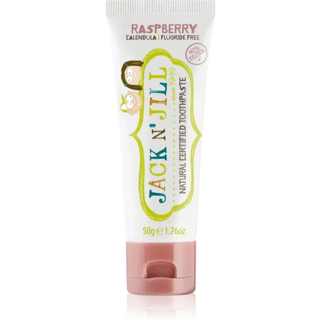 Jack N’ Jill Natural Looduslik hambapasta lastele maitse Raspberry 50 g