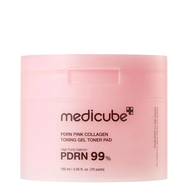 MEDICUBE PDRN Pink Collagen Toning Gel Toner Pad 70pcs