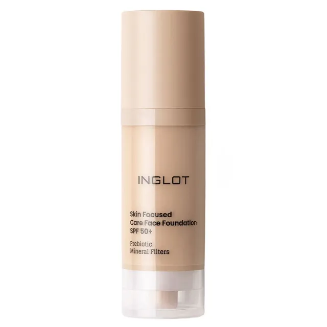 INGLOT Skin Focused Care Face  Foundation SPF50 No.302 Ivory Beige 30ml