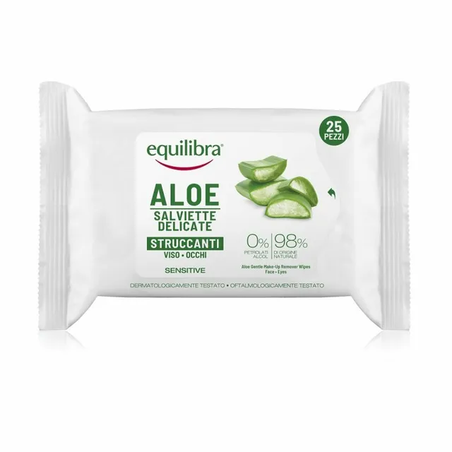 Equilibra Aloe Face & Eye Make-up Remover Wipes