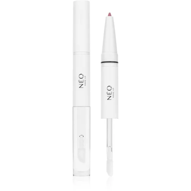 NEO MAKE UP Intense Serum 2in1 Lipliner & Lipgloss huulepliiats ja huuleläige varjund 02 Blushing Pink 1 tk