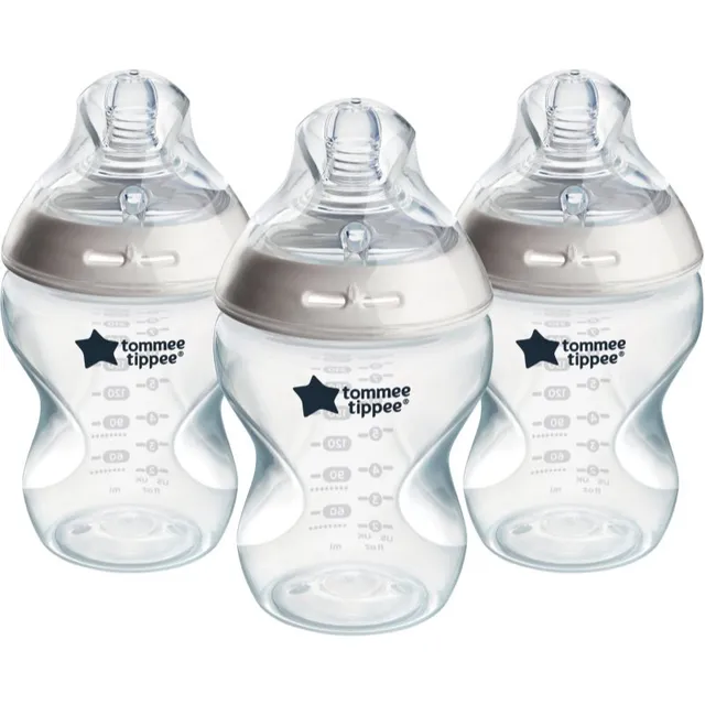 Tommee Tippee Natural Start Anti-Colic isesteriliseeruv lutipudel Slow Flow 0m+ 3x260 ml