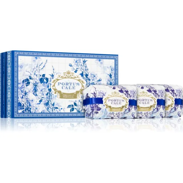 Castelbel Portus Cale Gold & Blue Tükiseep kinkekomplekt 3x150 g