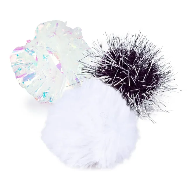 Little & Bigger kassi mänguasi, Pure Purr glitterpallid, 3 tk