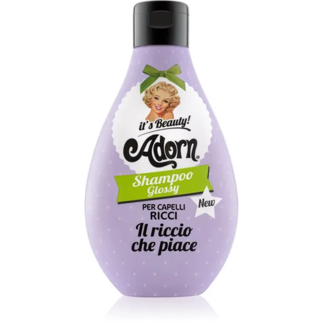 Adorn Glossy Shampoo Šampoon lokkis ja lainelistele juustele sära lainelistele ja lokkis juustele Shampoo Glossy 250 ml