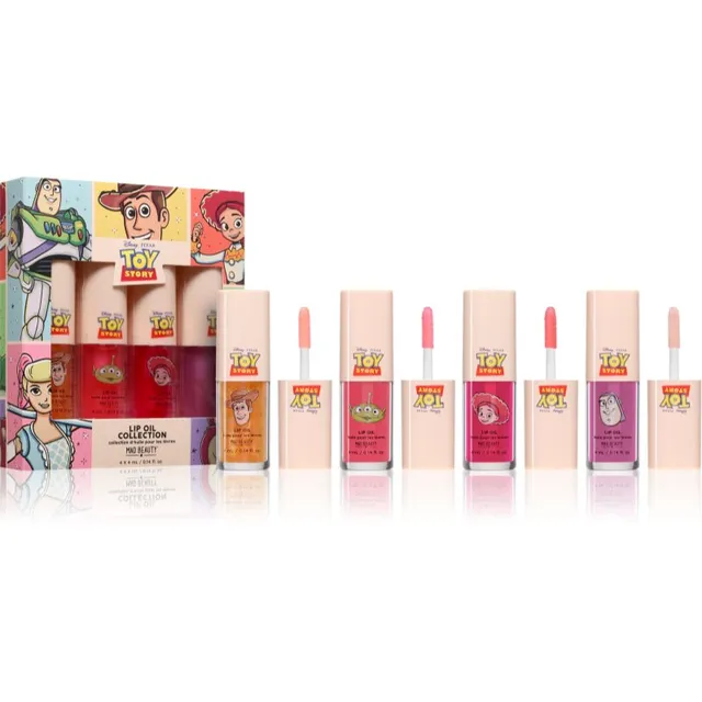 Mad Beauty Toy Story Lip Oil Collection Huuleläikekomplekt 4x4 ml