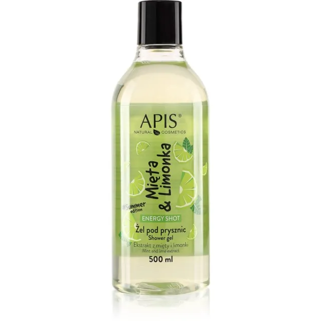 Apis Natural Cosmetics Energy Shot Mint & Lime Energiat andev dušigeel 500 ml