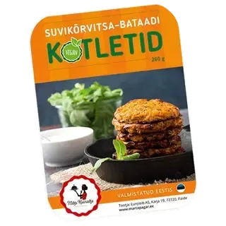 Suvikõrvitsa-bataadikotletid, MARTA KULINAARIA, 260 g