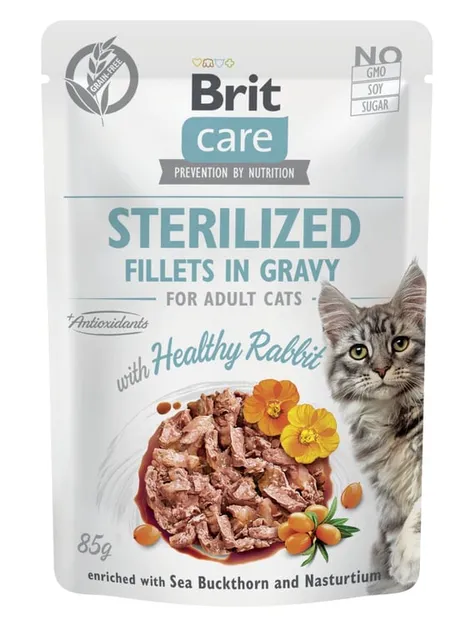 Brit Care einekotike steriliseeritud kassile jäneselihaga, 85 g