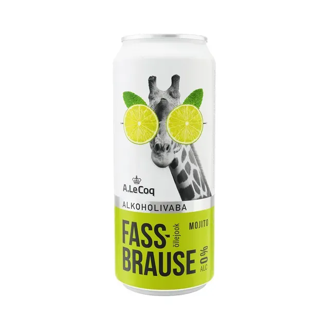 Alkoholivaba jook Fassbrause Mojito, A. LE COQ, 500 ml