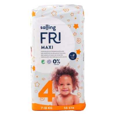 Teipmähkmed Maxi S4 7-18kg Salling Fri 50tk