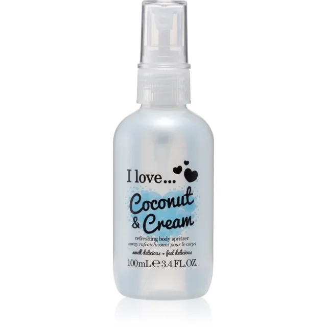 I Love Coconut & Cream Värskendav kehapihusti naistele 100 ml