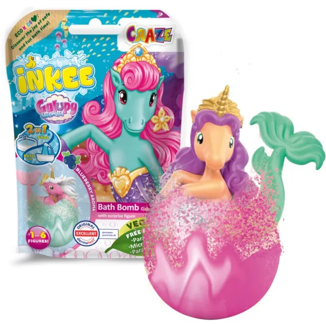 Craze Bath Bomb Galupy Mermaid Kihisev vannipomm 1 tk