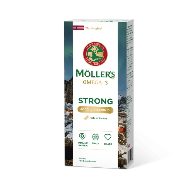 MÖLLER'S STRONG VITAMIIN D KALAMAKSAÕLI SIDRUNI 250ML