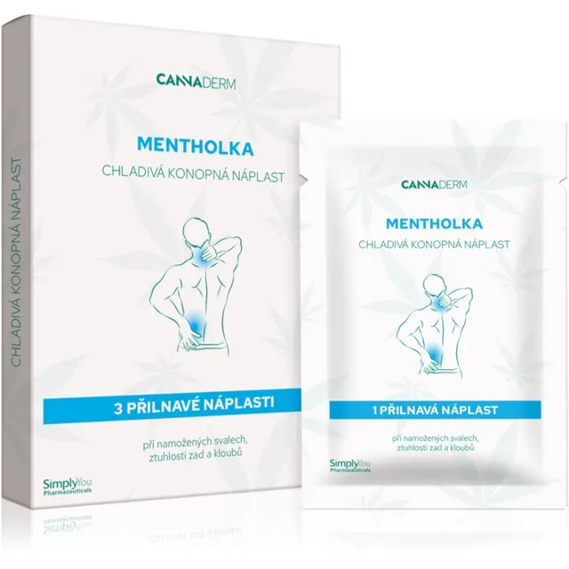 Cannaderm Mentholka cooling hemp patch jahutav plaaster 3 tk