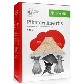 Tartu Mill pikateraline riis 4 x 125 g