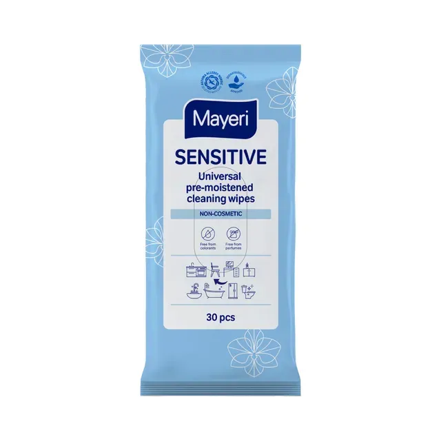 Puhastuslapid Sensitive niisutatud universaalsed, MAYERI, 30 tk