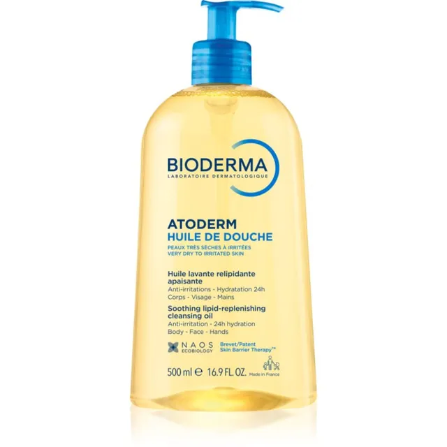 Bioderma Atoderm Shower Oil Eriti toitev ja rahustav dušiõli kuivale ja ärritunud nahale 500 ml
