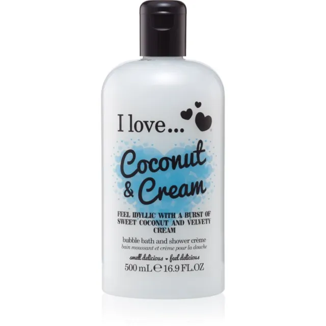 I Love Coconut & Cream Duši- ja vannigeel-õli 500 ml