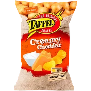 TAFFEL Cheddari juustu maitselised siledad kartulilaastud 180g