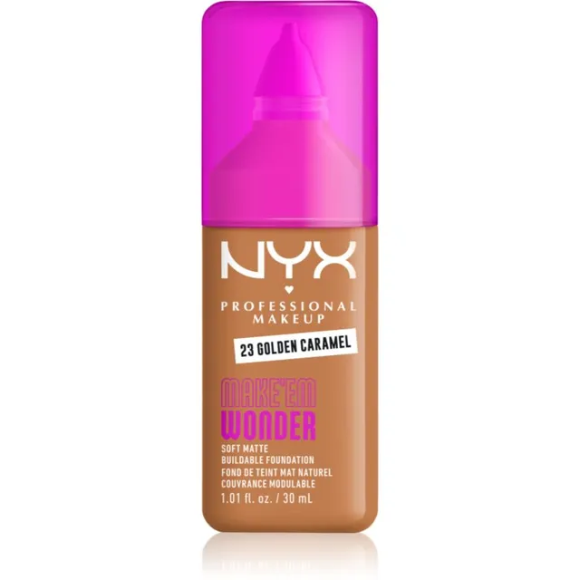 NYX Professional Makeup Make ‘Em Wonder Kerge matistav jumestuskreem varjund 23 Golden Caramel 30 ml
