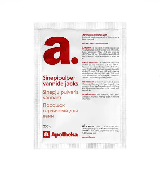 A. SINEPIPULBER VANNIDE JAOKS 200G