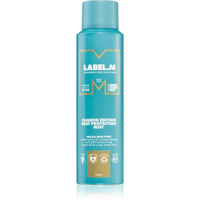 label.m Fashion Edition Termilise kaitsega juukselakk kasutamiseks lametangide ja lokitangidega 150 ml