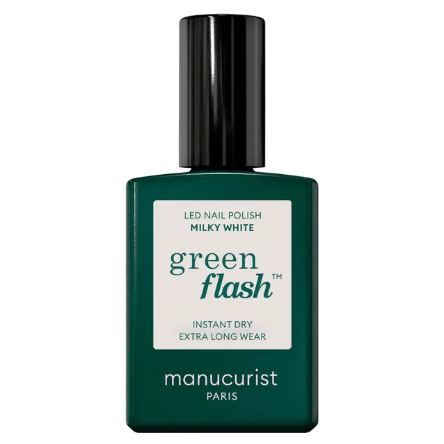 MANUCURIST Green Flash Led Nail Polish Milky White 15ml
