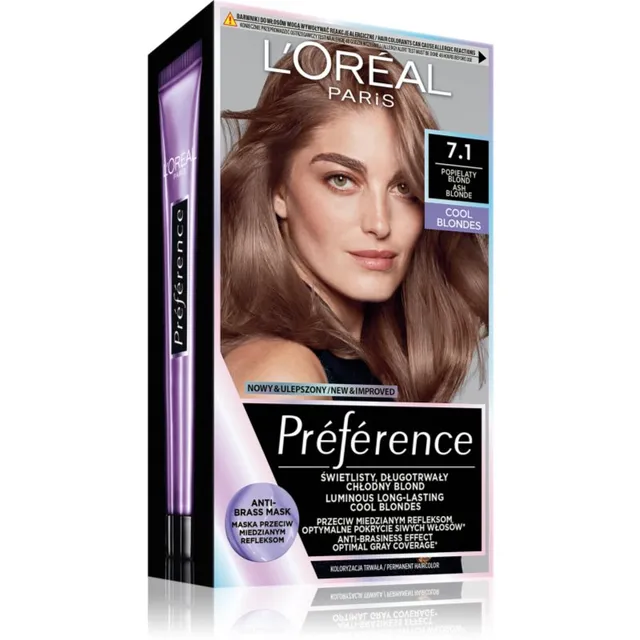 L’Oréal Paris Préférence Juuksevärv varjund 7.1 Ashy Blond 1 tk