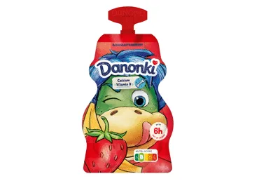 Jogurt DANONINO banaani-maasika 70g