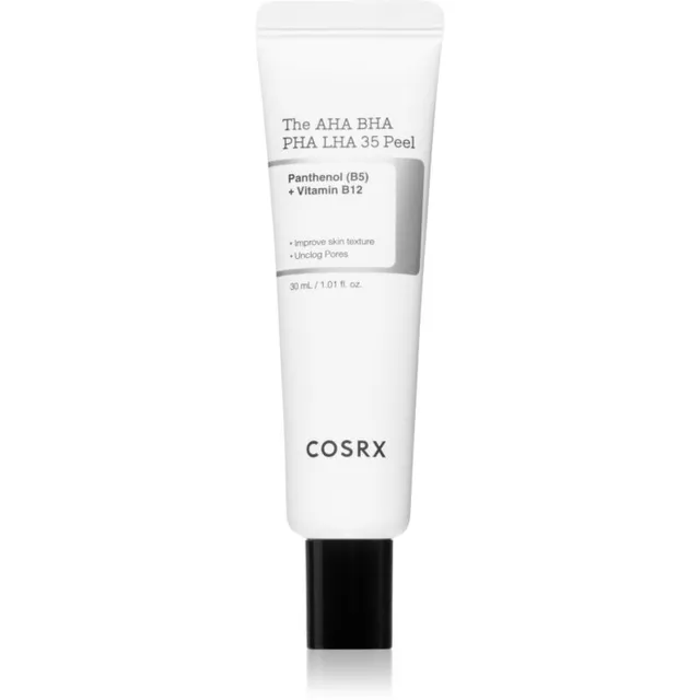 Cosrx The AHA BHA PHA LHA Koorimisgeel mustpeadevastane 30 ml