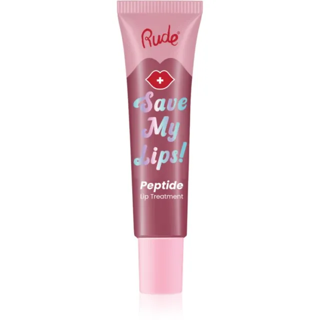 Rude Cosmetics Save My Lips Toitev ja niisutav huulepalsam peptiididega varjund Lychee 15 ml