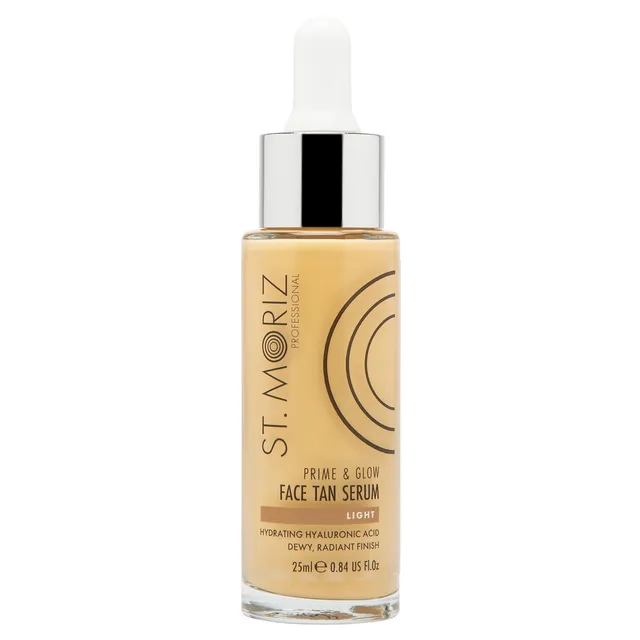 ST. MORIZ Professional Prime & Glow Face Tan Serum Light 25ml