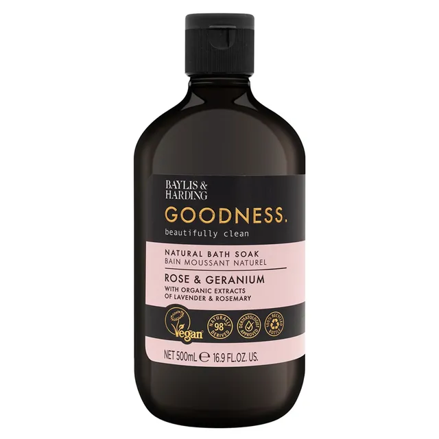 BAYLIS & HARDING Goodness Rose & Geranium Bath Soak 500ml
