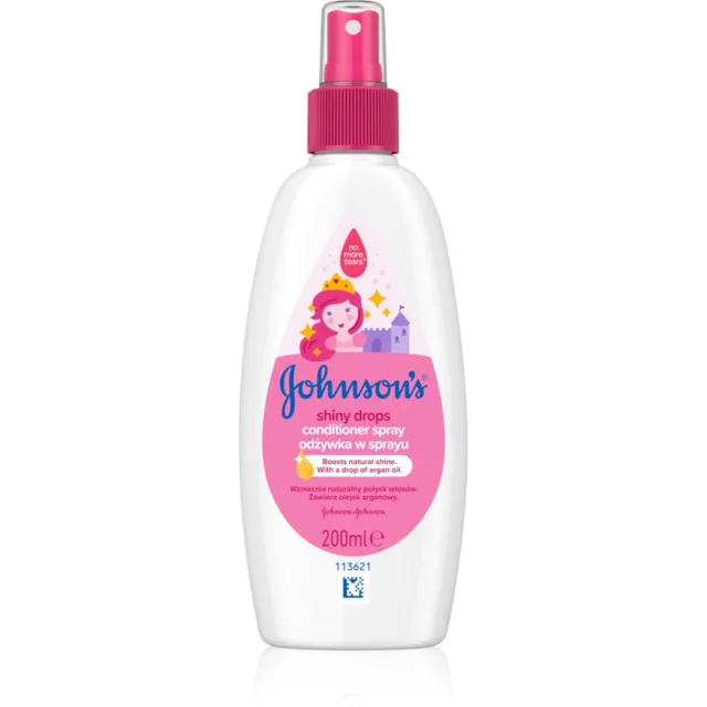 Johnson's® Shiny Drops Juustesse jäetav pihustatav palsam argaaniaõliga alates 18 kuust 200 ml