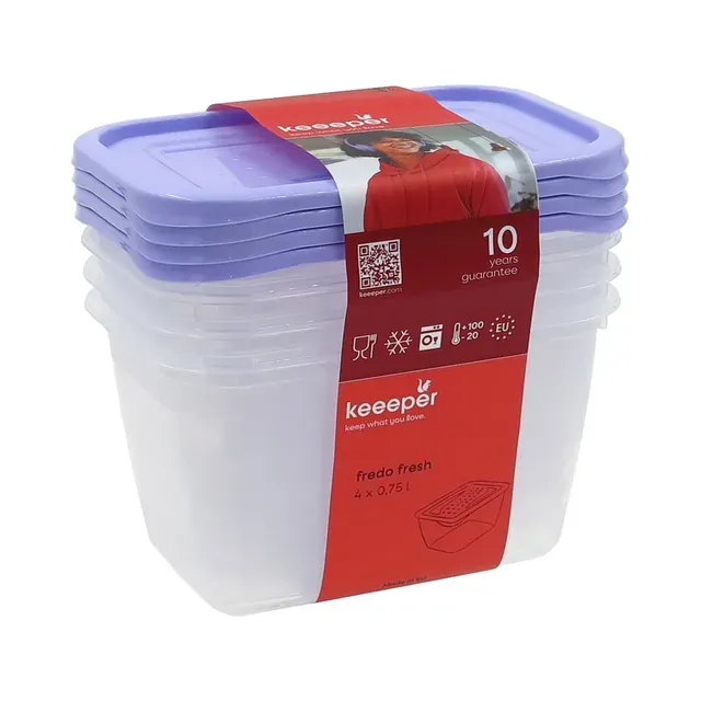 Karbikomplekt Fredo Fresh 0,75l lavendel, KEEPER, 4 tk