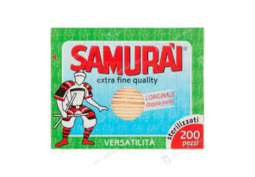 Hambatikud SAMURAI pappkarbis 200tk
