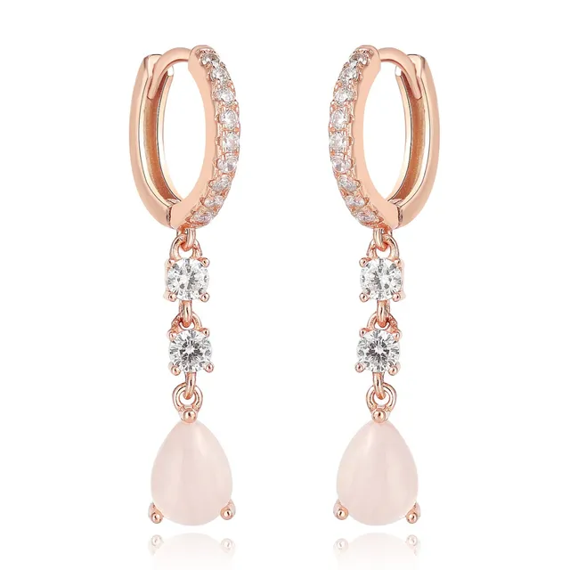 NEORE Laura Rose Quartz Earrings