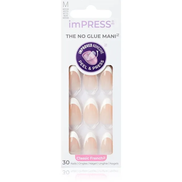 KISS imPRESS The No Glue Mani Kunstküüned isekleepuvad Everlasting 30 tk